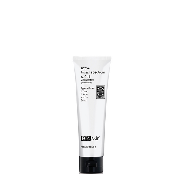Active broad spectrum spf 45  water-resistant